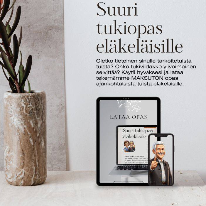 Suuri tukiopas eläkeläisille, maksuton